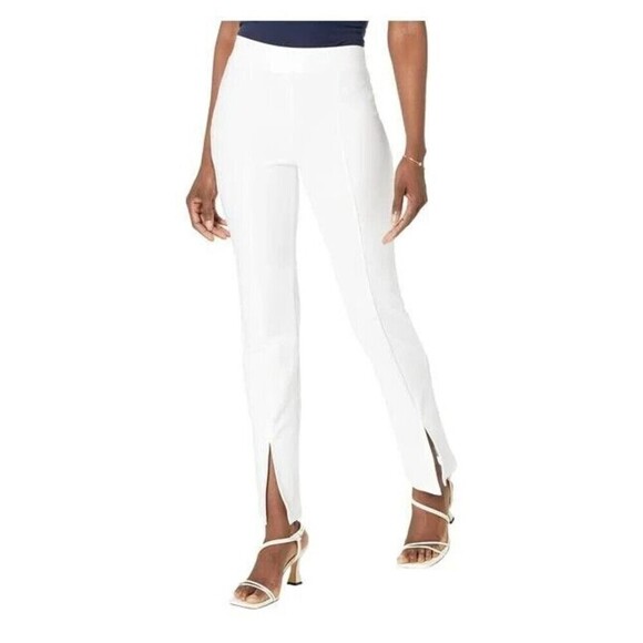 MICHAEL Michael Kors Women's Slit Hem Pull On Leggings Pants White P/XS - Picture 1 of 15